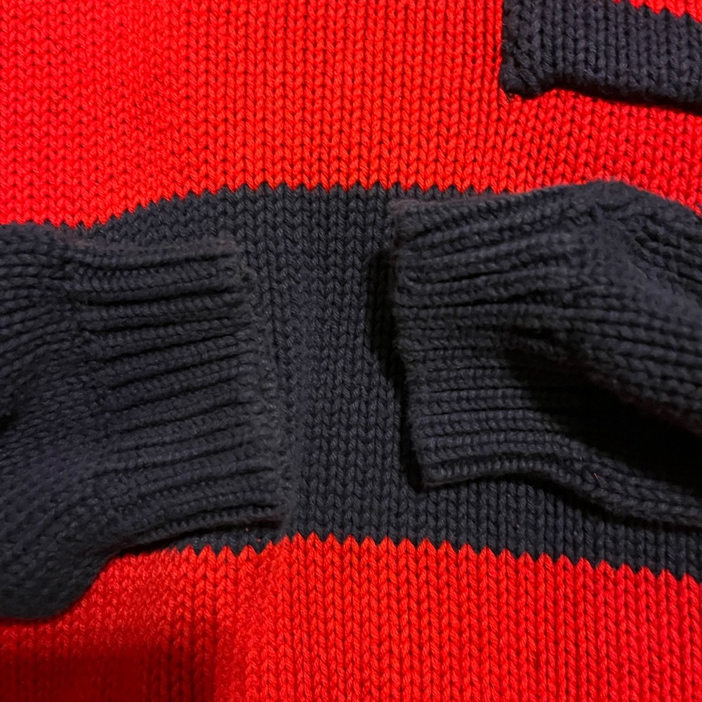 Laura Scott vintage striped rugby style knit sweater made in the USA - Picture 4 of 5